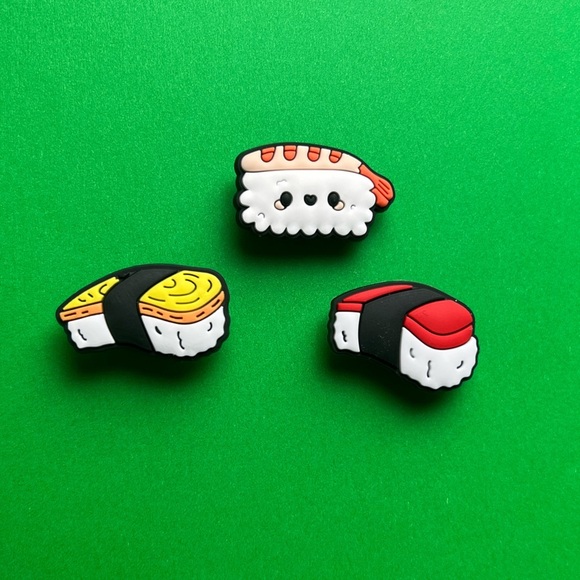 Sushi Crocs Shoe Charms Set of 6 - jibbitz Charms  Asian Food Ramen Crocs Charms - Picture 3 of 6